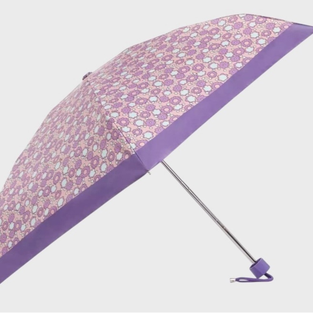 Coach UV Floral Mini Umbrella Compact Travel Sun Rain CBM51 - Picture 2 of 7